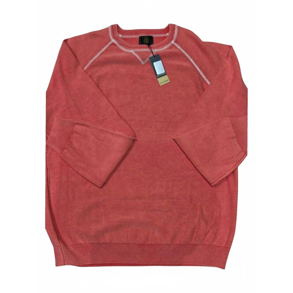 NEW F/X FUSION women's crewneck sweater in coral